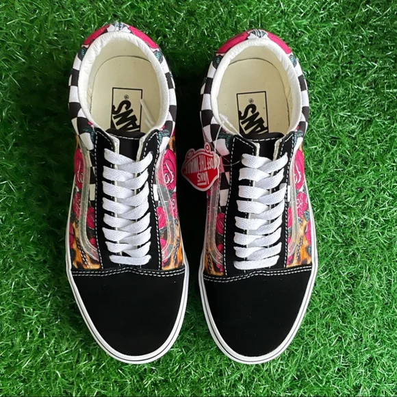 Vans Old Skool Rose Animal Checkerboard - Picture 2 of 7